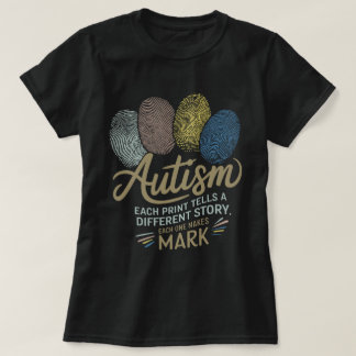 T-shirt Retro Accepter l'amour Comprendre l'autisme Accept