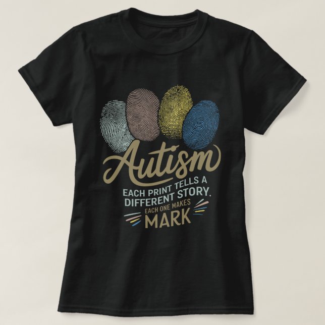 T-shirt Retro Accepter l'amour Comprendre l'autisme Accept (Design devant)