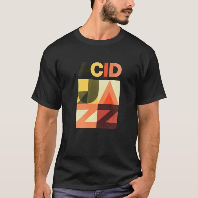 T-shirt Retro Acid Jazz 90s Jazz Premium (Devant)