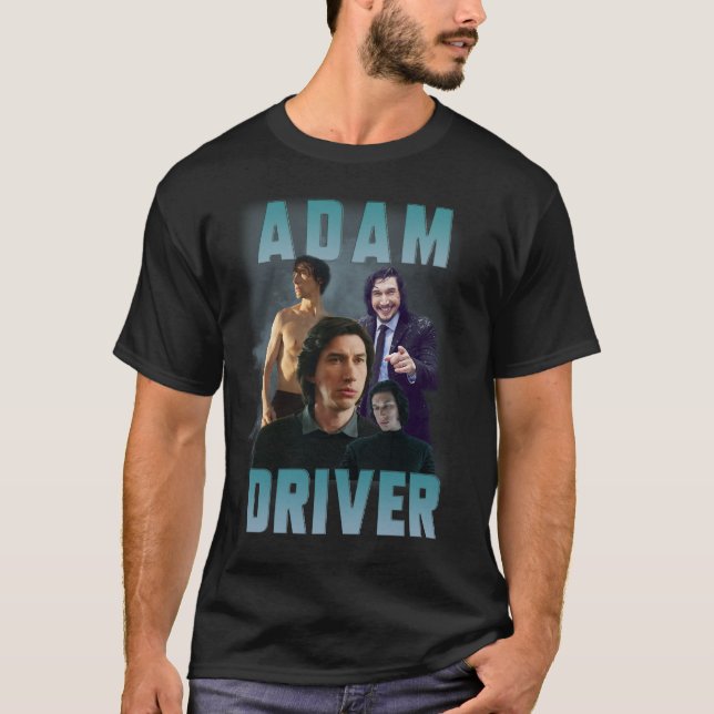 T-shirt Rétro Adam Driver Style esthétique des années 90 (Devant)