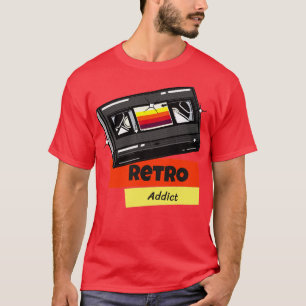 T-shirt Retro Addict Vidéo cassette 80s