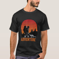 Retro Adventure Backpacker Enthousiast Mountain ex