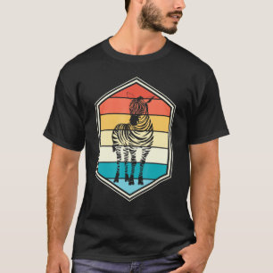 T-shirt Retro Afrique Animal Zebra
