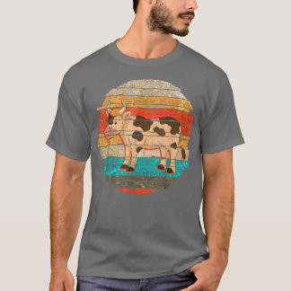 T-shirt Retro Agriturisateur de vaches animales de ferme V