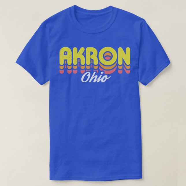 T-shirt Retro Akron Ohio (Design devant)
