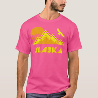T-shirt Retro Alaska Distressed Randonnée Tee