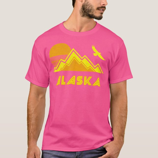 T-shirt Retro Alaska Distressed Randonnée Tee (Devant)