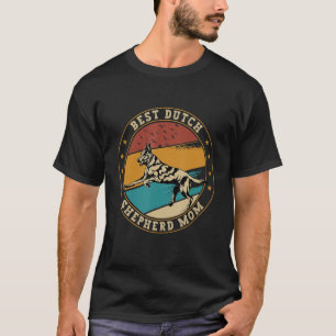 T-shirt Retro Allemand Berger Maman Chien Mère Néerlandais