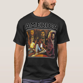 T-shirt Retro america groupe rock cadeau pour les fans Ess