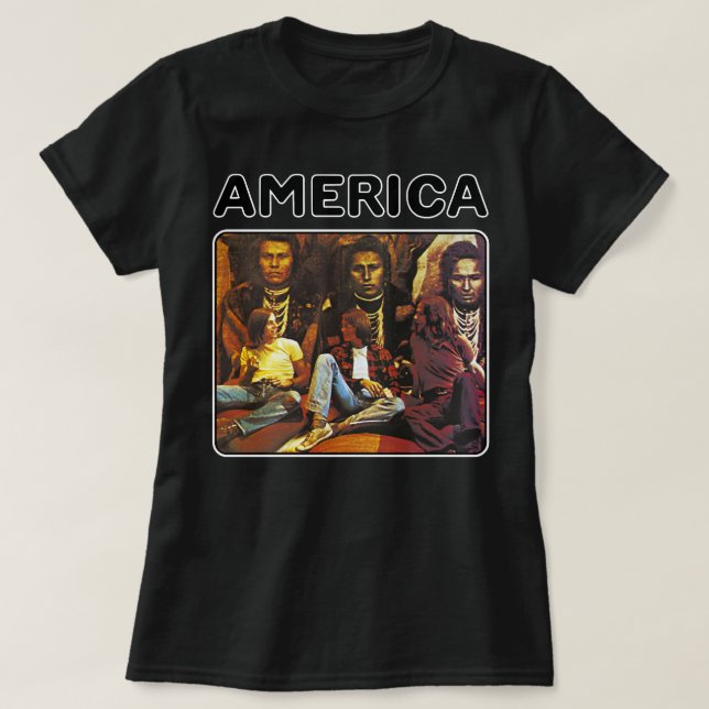 T-shirt Retro america groupe rock cadeau pour les fans Ess (Design devant)