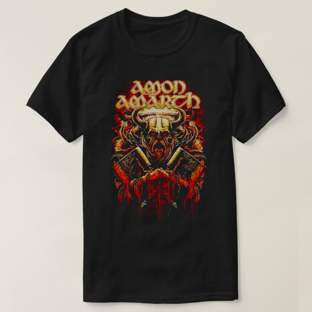 T-shirt Retro Amon Amarth Cadeaux De Musique Cool Pour Ven (Design devant)