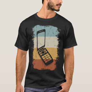 T-shirt Retro Ancien école Vintage Flip Phone esthétique Y