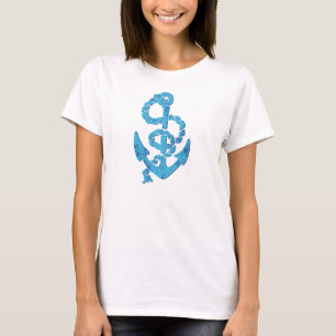 T-shirt Rétro Ancre avec la corde