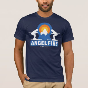 T-shirt Retro Angel Fire Ski Sunset