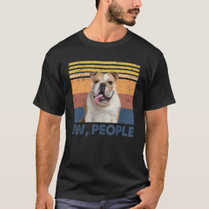 T-shirt Retro Anglais Bulldog Ew Personnes Anglais Bulldog