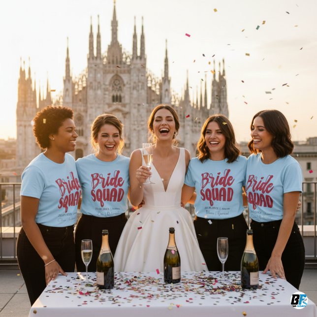 T-shirt Rétro Années 70 Équipe de la Mariée Demoiselle d'H (Créateur téléchargé)