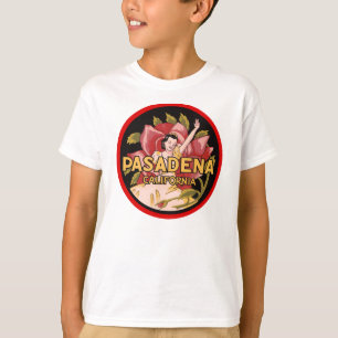T-shirt Rétro annonce de voyage de Pasadena la Californie
