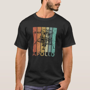 T-shirt Retro Apollo 11 50e anniversaire Lune Landing 1969