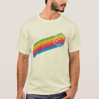 T-shirt Rétro arc-en-ciel d20