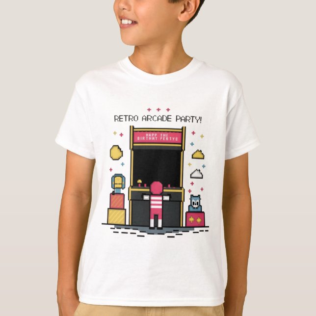 T-shirt Retro Arcade (Devant)
