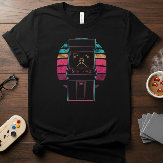 T-shirt Retro Arcade Cabinet (Créateur téléchargé)