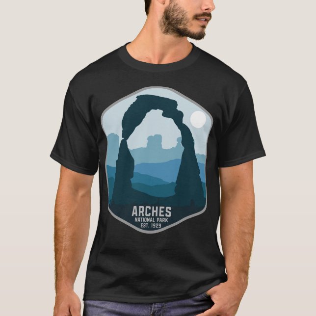 T-shirt Retro Arches National Park Utah Souvenir Style ann (Devant)