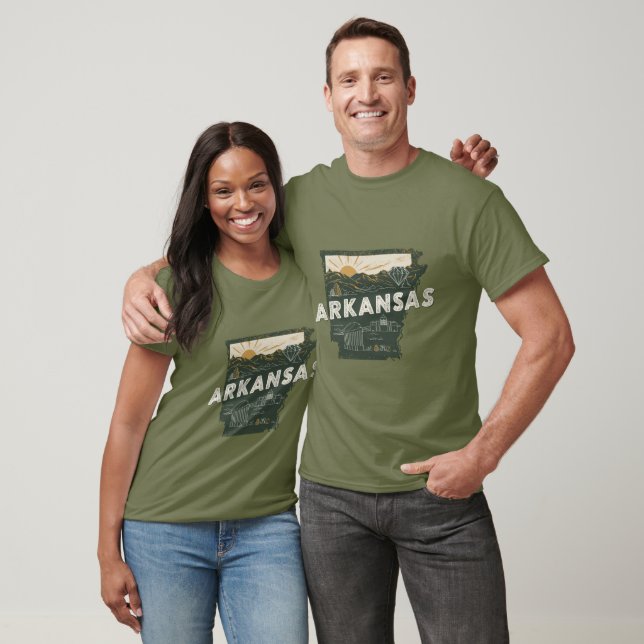 T-shirt Rétro Arkansas State (Unisexe)