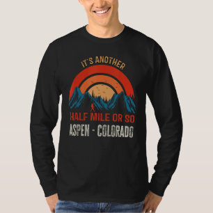 T-shirt Rétro Aspen Colorado Co Hiking Mountains