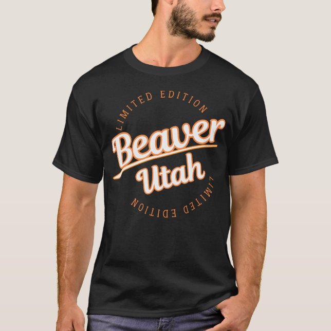T-shirt Retro Athletic Beaver Ut (Devant)