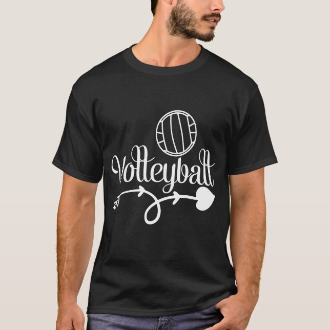 T-shirt Retro Athletic Volleyball Team Sport Net Spike 39 (Devant)