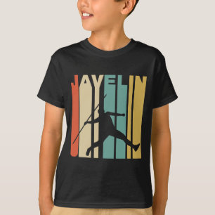 T-shirt Rétro athlétisme de jet de javelot de style