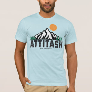 T-shirt Retro Attitash Mountain Ski