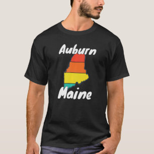 T-shirt Retro Auburn ME Maine Ville Vêtements Souvenir