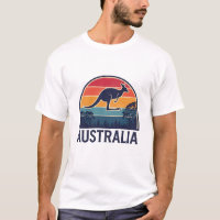 Retro Australian Sunset Animal sauter Kangaroo