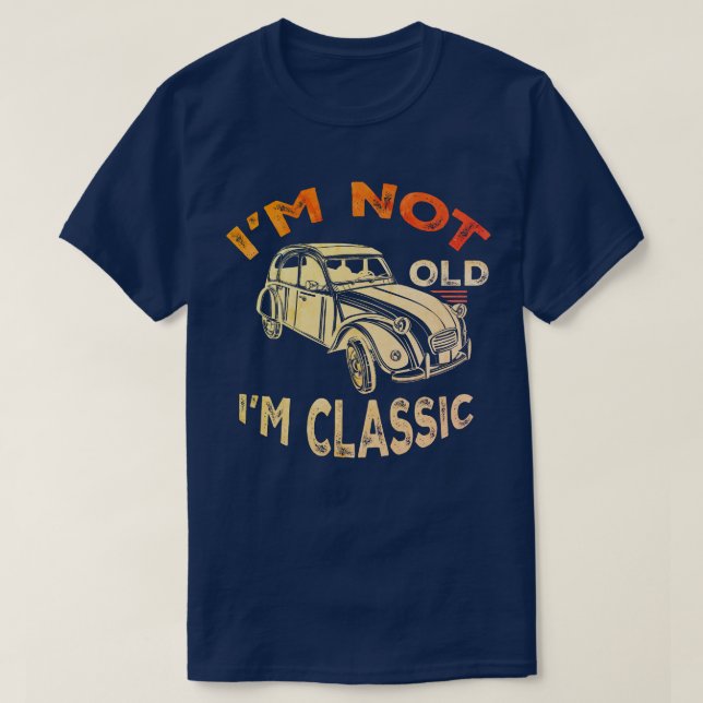 T-shirt Retro Auto Gift, Funny Classic Car Lover (Design devant)