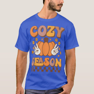 T-shirt Retro Automne Cosy Saison Jolie Automne Citrouille