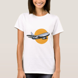 T-shirt Retro Avion Vintage Jet Voyage Design