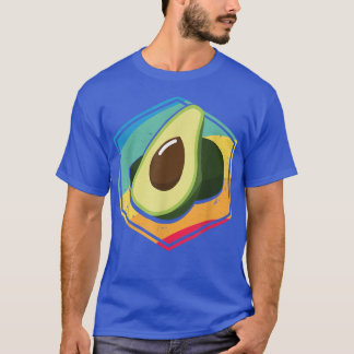 T-shirt Rétro Avocado Funny Vegetarian régime végétarien G