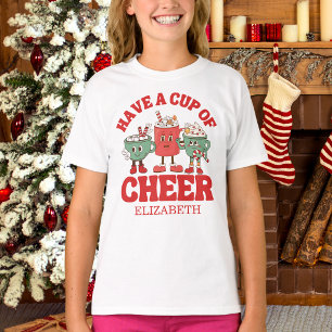 T-shirt Retro Avoir Une Coupe De Noël À La Soirée