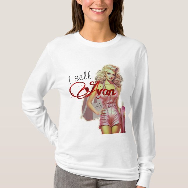 T-shirt Retro Avon Représentant (Devant)