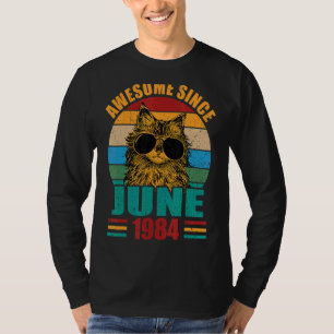 T-shirt Retro Awesome depuis juin 1984 38e anniversaire 38