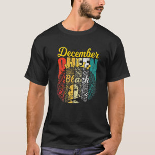 T-shirt Retro Awesome Jundixième Queen Décembre Queen femm