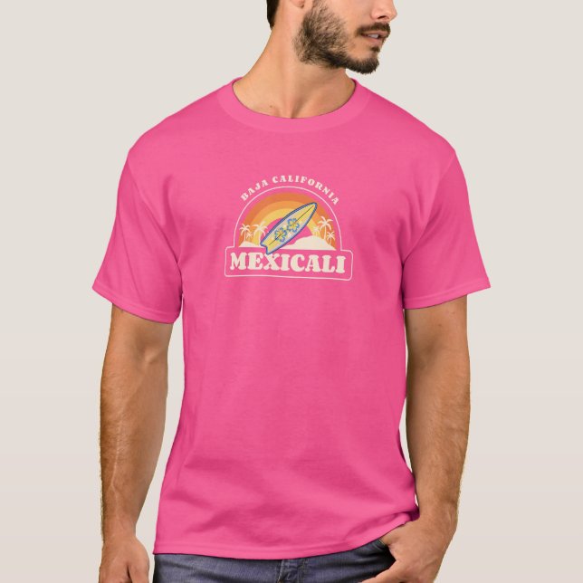 T-shirt Retro Baja California Mexicali (Devant)