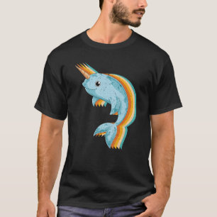 T-shirt Retro Baleine Océan Animal Mammifère Mer Créature