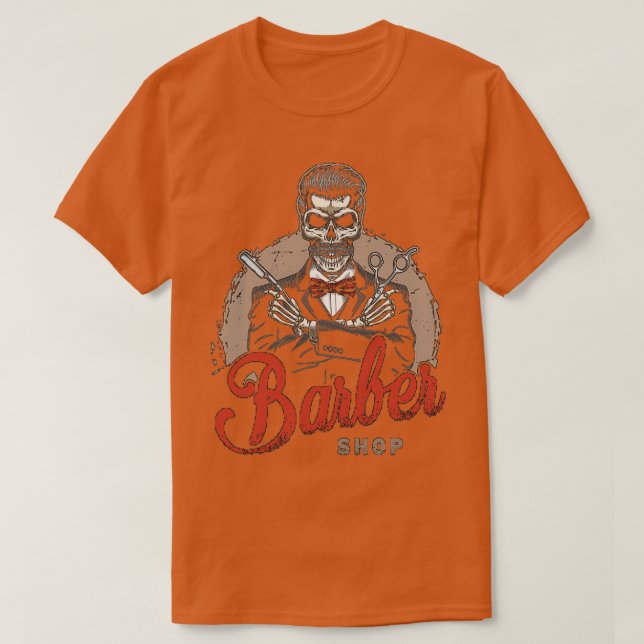 T-shirt Retro Barber Shop (Design devant)