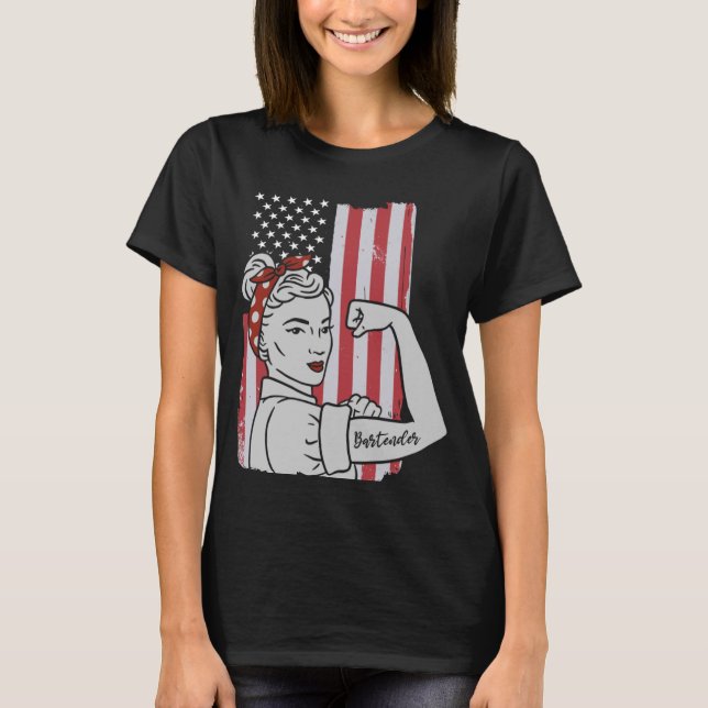 T-shirt Retro Bartending Dit Mixologue Barkeeper & Ba (Devant)