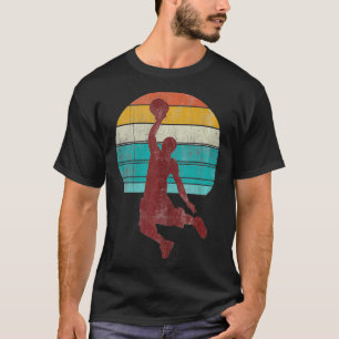 T-shirt Retro Basketball Vintage Player Sports Fan Boys ns