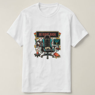 T-shirt Retro Be Right Back Gaming