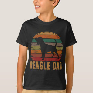 T-shirt Retro Beagle Papa Gift Chien Propriétaire Animaux 