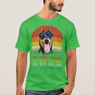 T-shirt Retro Beauceron Chaque Snack Que Vous Faites Chaqu